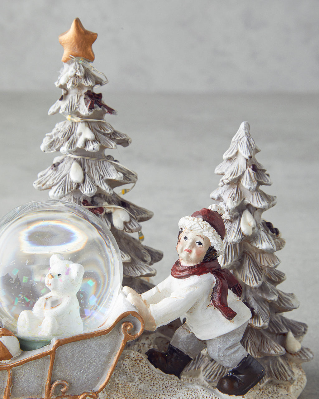 Marva Snow Globe 12.5x16x14.5 cm White (view 3)