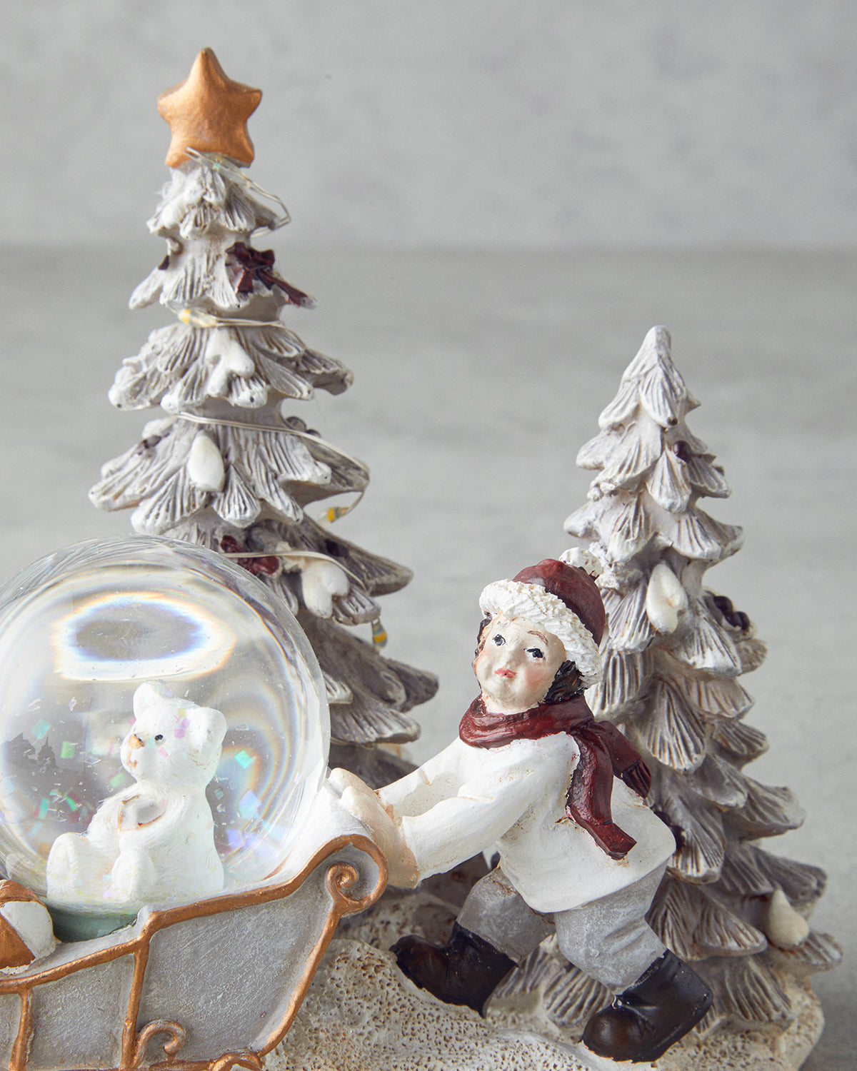 Marva Snow Globe 12.5x16x14.5 cm White (view 3)