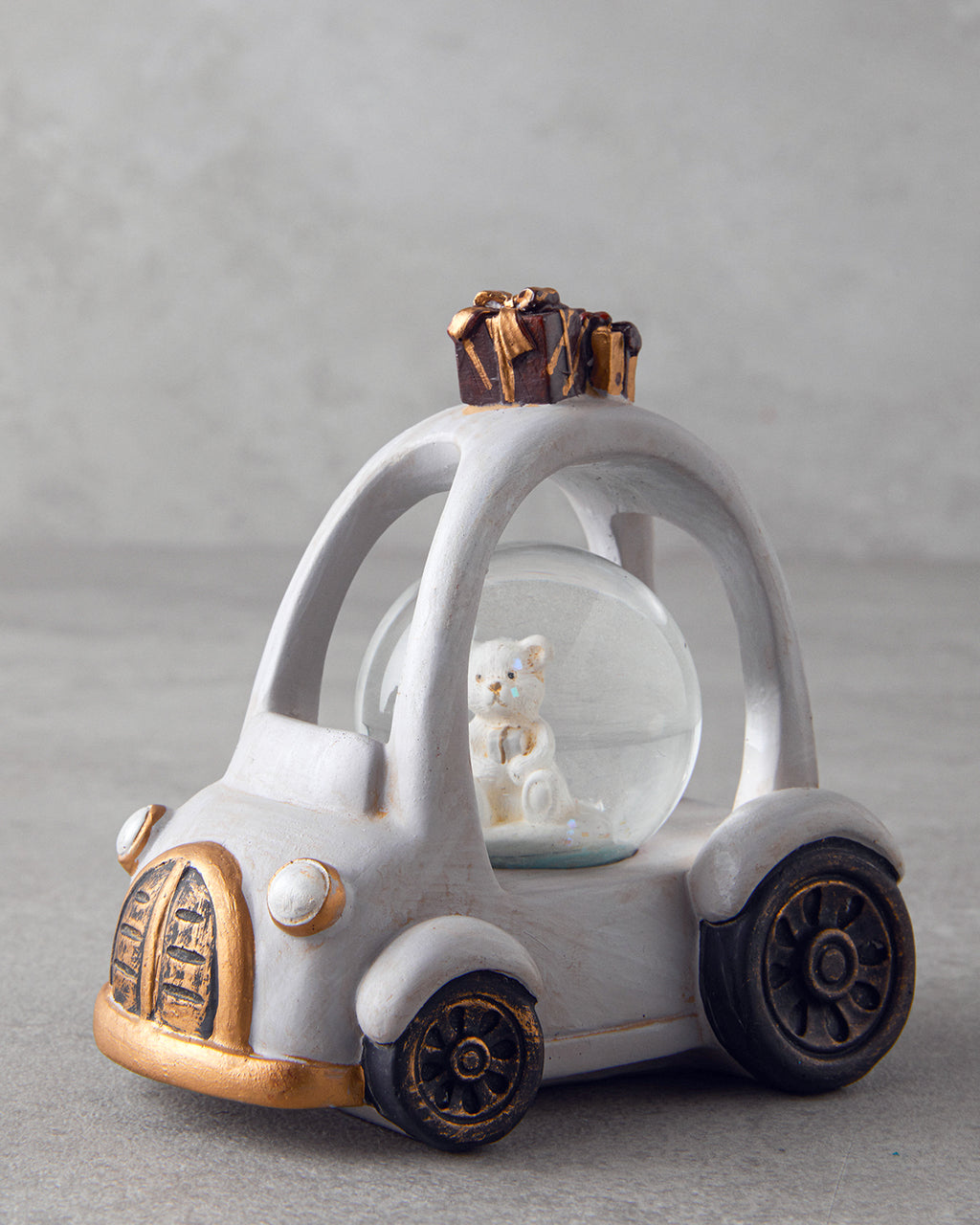 Old Car Snow Globe 7.5x10x10.5 cm Gray (view 3)