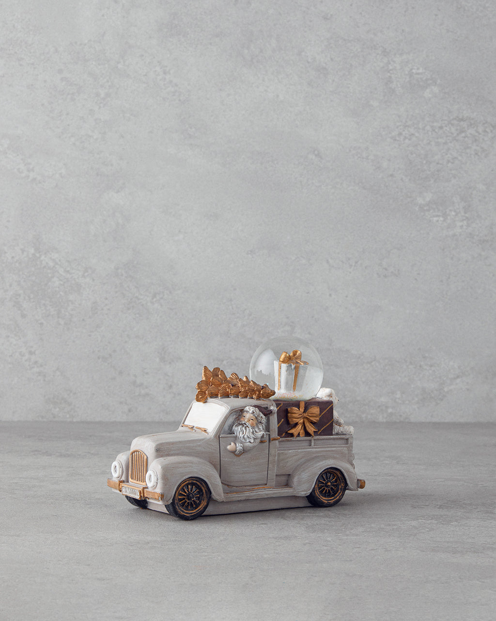 Old Car Snow Globe 7x15.5x10.5 cm Gray