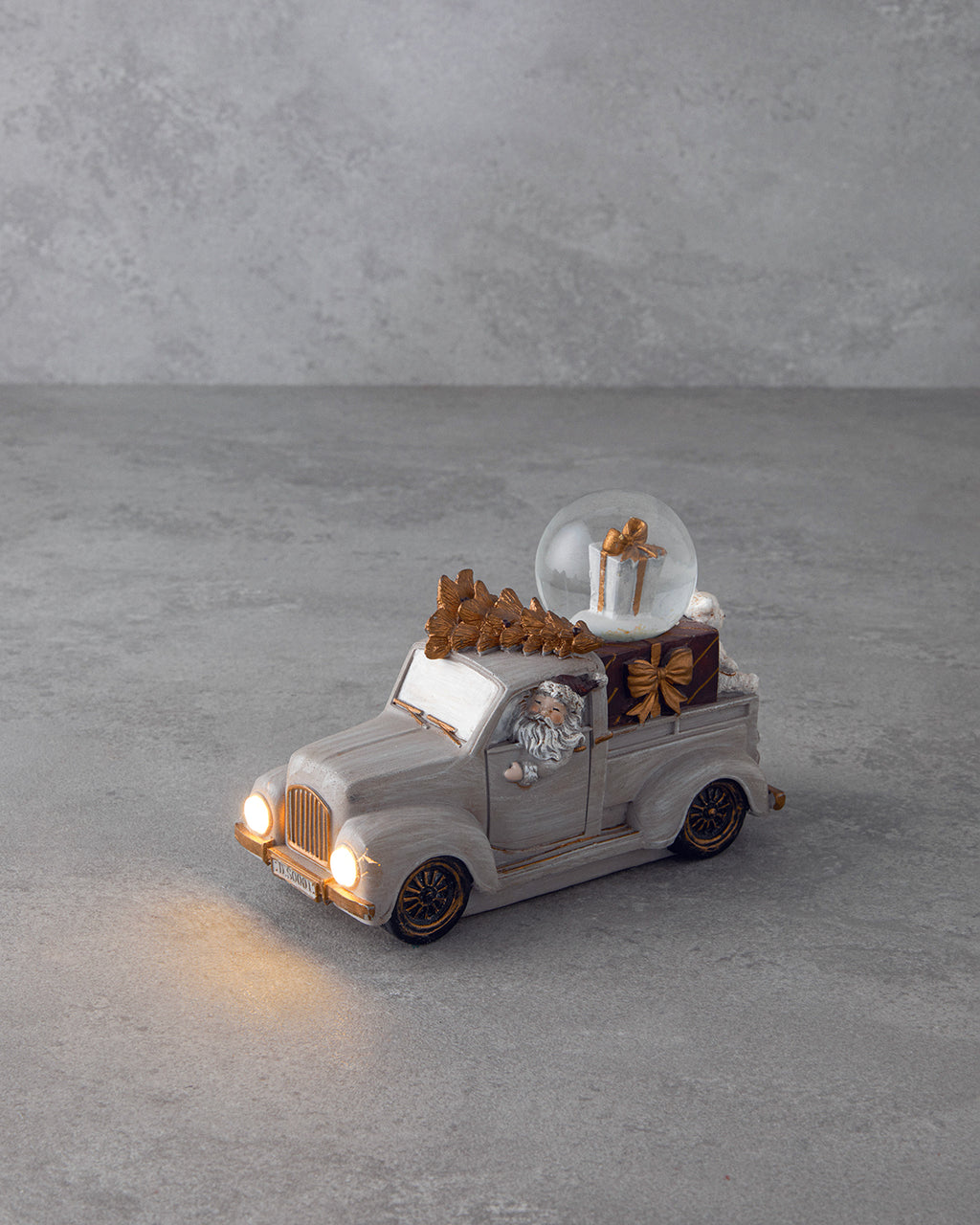 Old Car Snow Globe 7x15.5x10.5 cm Gray (view 2)