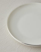 Torino Porcelain with Deep Plate Table Set 18 Pieces, 6 Servings Silver (view 2)