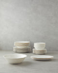 Viyana Porcelain Table Set 27 Pieces, 6 Servings White