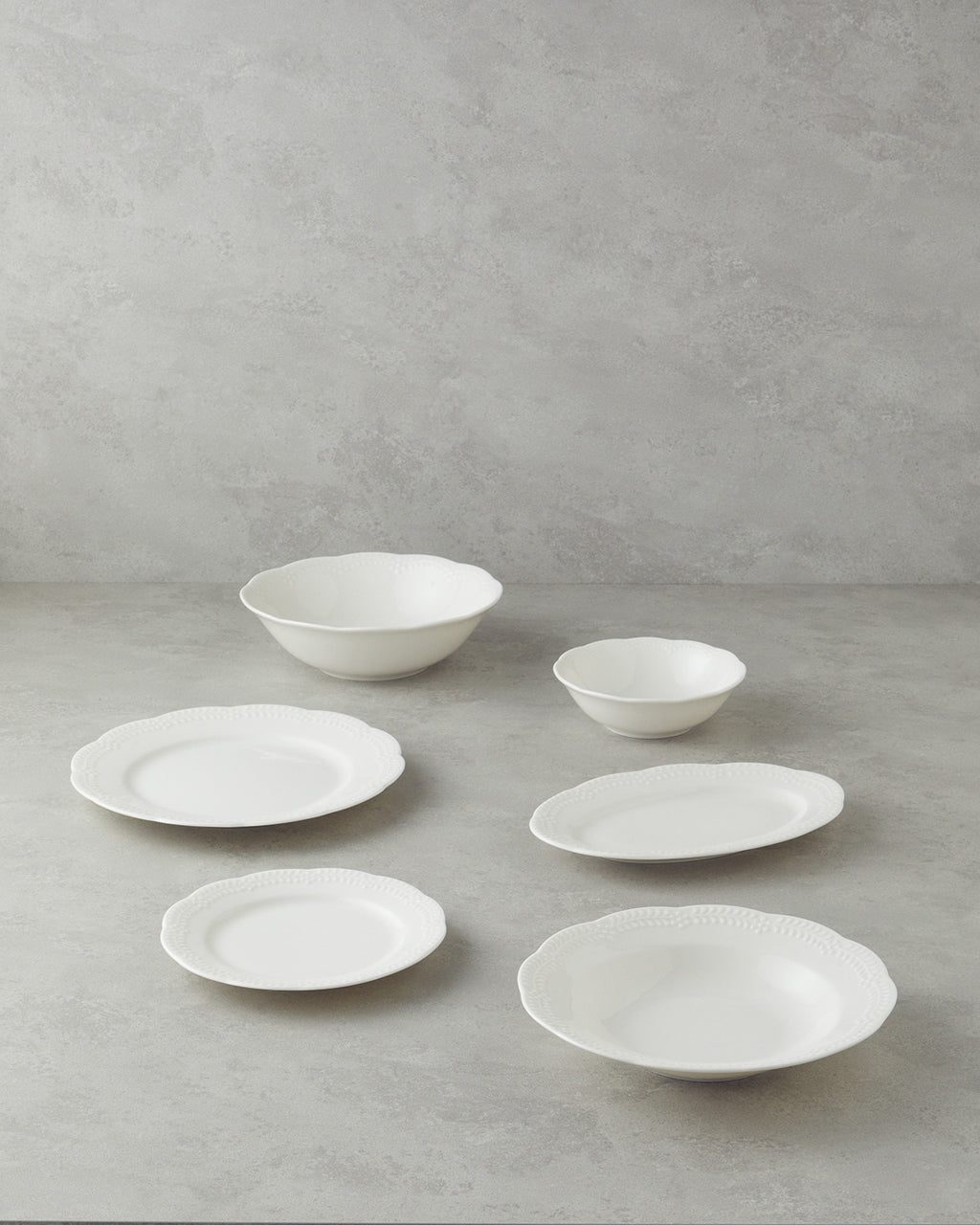 Viyana Porcelain Table Set 27 Pieces, 6 Servings White (view 2)