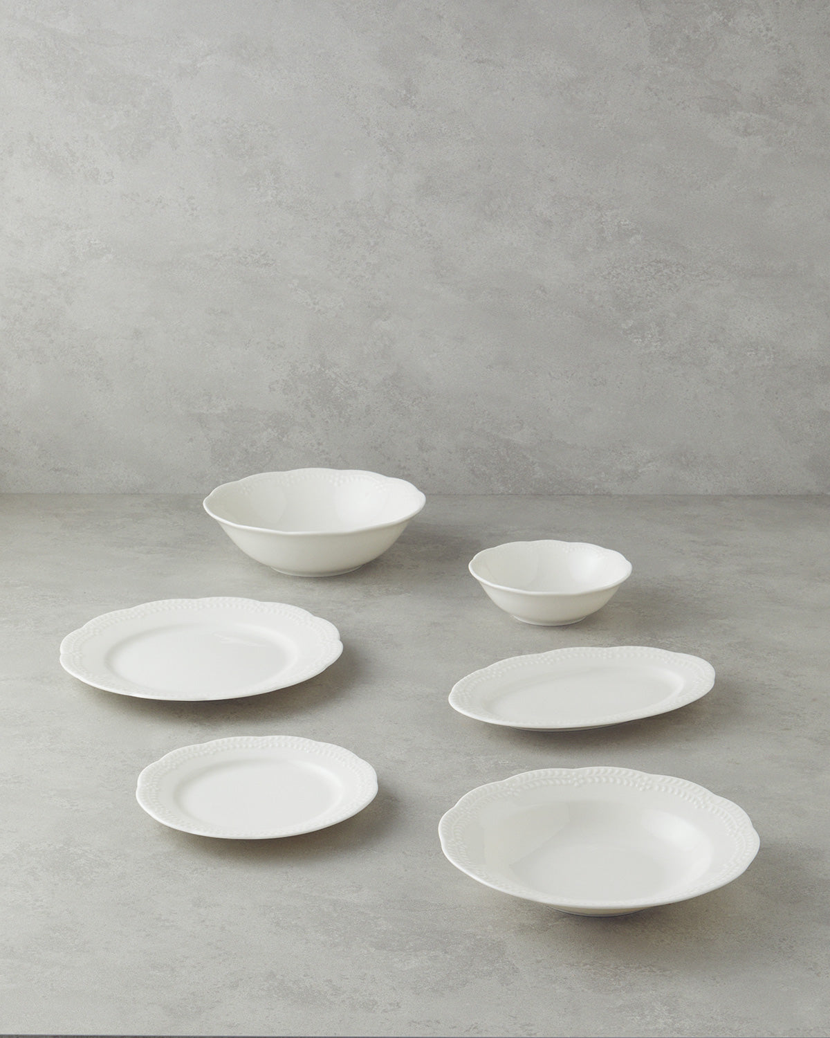 Viyana Porcelain Table Set 27 Pieces, 6 Servings White (view 2)