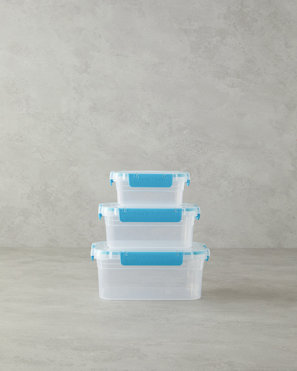 Poul Plastic 3 pcs Storage Container 15.5x21x9 cm Turquoise