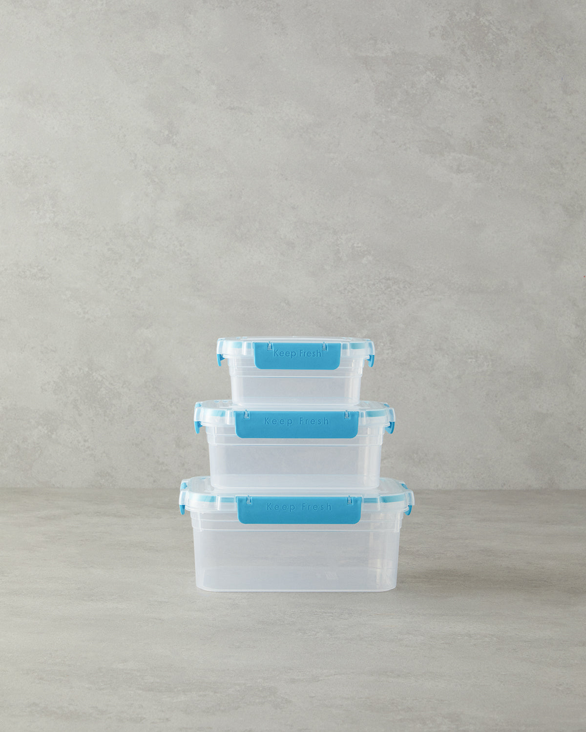 Poul Plastic 3 pcs Storage Container 15.5x21x9 cm Turquoise