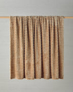 Modern Line Striped Super Soft Blanket - Beige - Double 200x220 cm