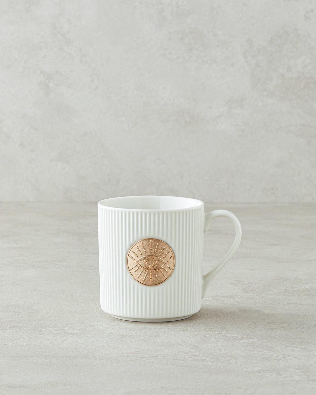 New Bone China Mug 370 ml White-Gold