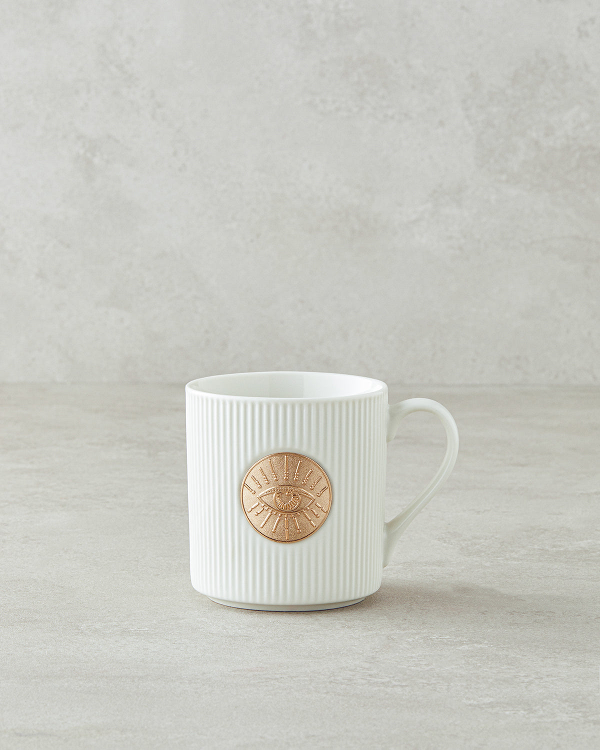 New Bone China Mug 370 ml White-Gold