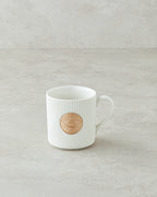 New Bone China Mug 370 ml White-Gold (view 2)