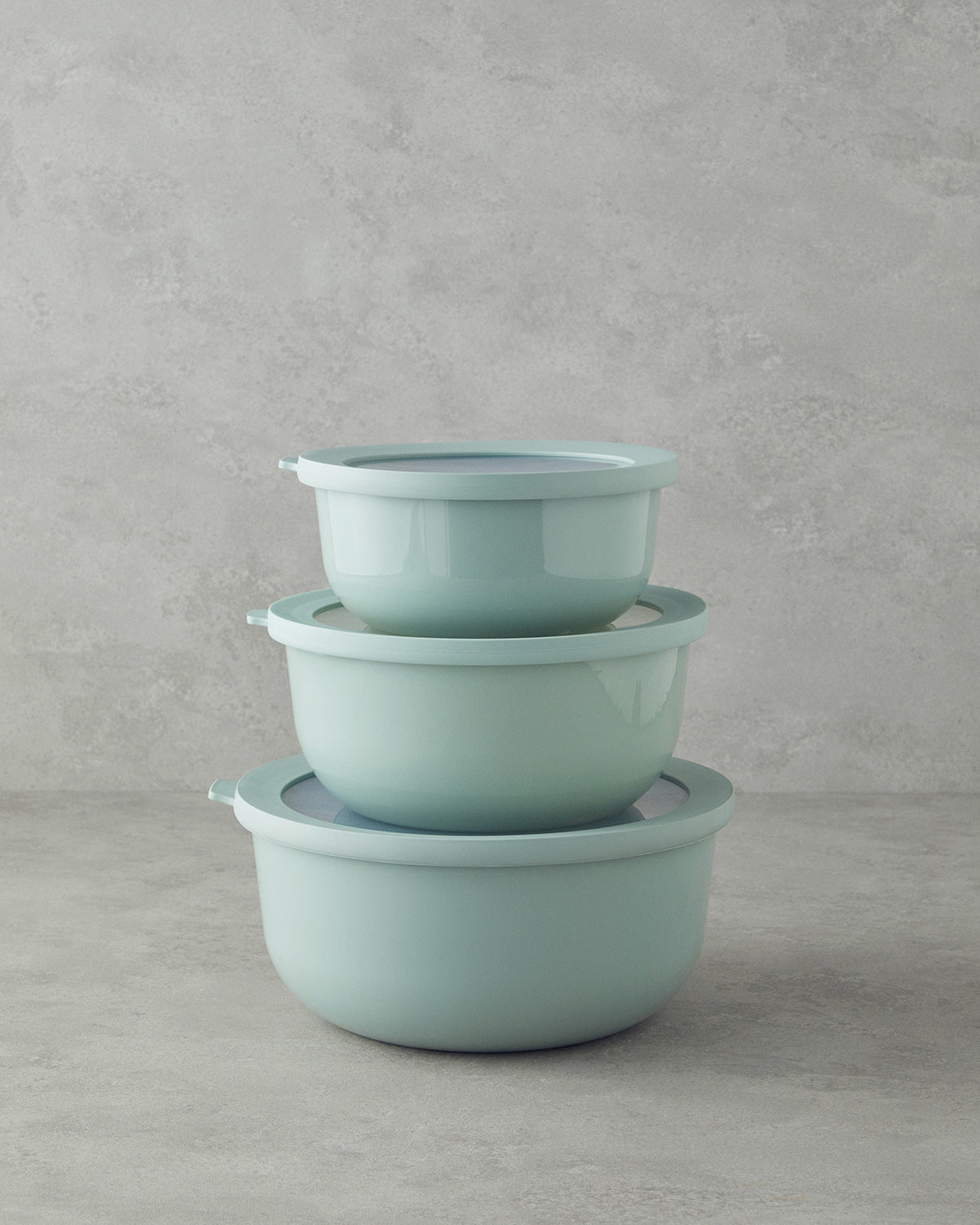 Sara Plastic 3 pcs Storage Container 1.5 + 2.5 + 4 L - Mint