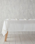 Gingko Polyester with 6 Napkins Table Cloth 150x200 cm Cream-Gold