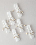 Gingko Polyester with 6 Napkins Table Cloth 150x200 cm Cream-Gold (view 2)