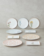 Porcelain Breakfast and Serving Set 18 Pieces, 6 Servings Colored (view 2)