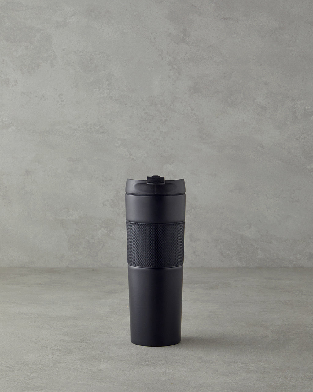 Glow Steel with French Press Travel Mug 450 ml - Black