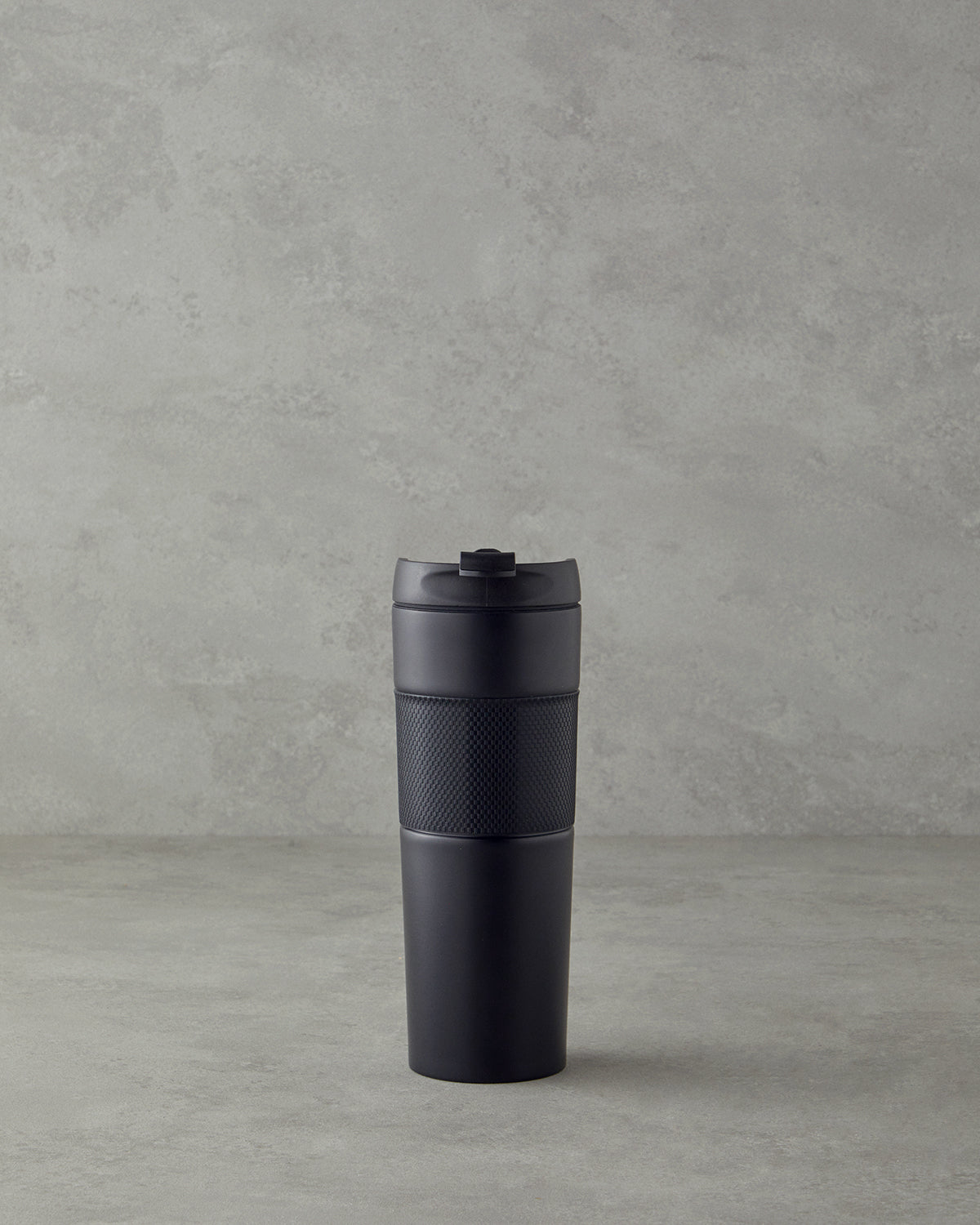Glow Steel with French Press Travel Mug 450 ml - Black