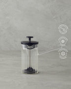 Pansy Borosilicate French Press 400 ml Black