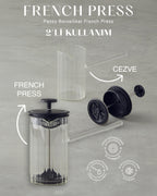 Pansy Borosilicate French Press 400 ml Black (view 4)
