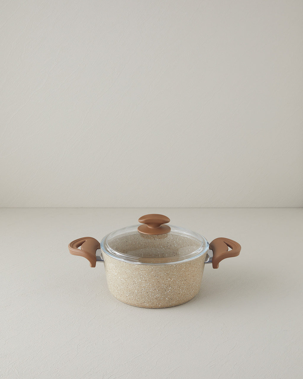 Mocha Aluminum 5 Pieces Pot Set 20-26-26 cm Brown (view 4)