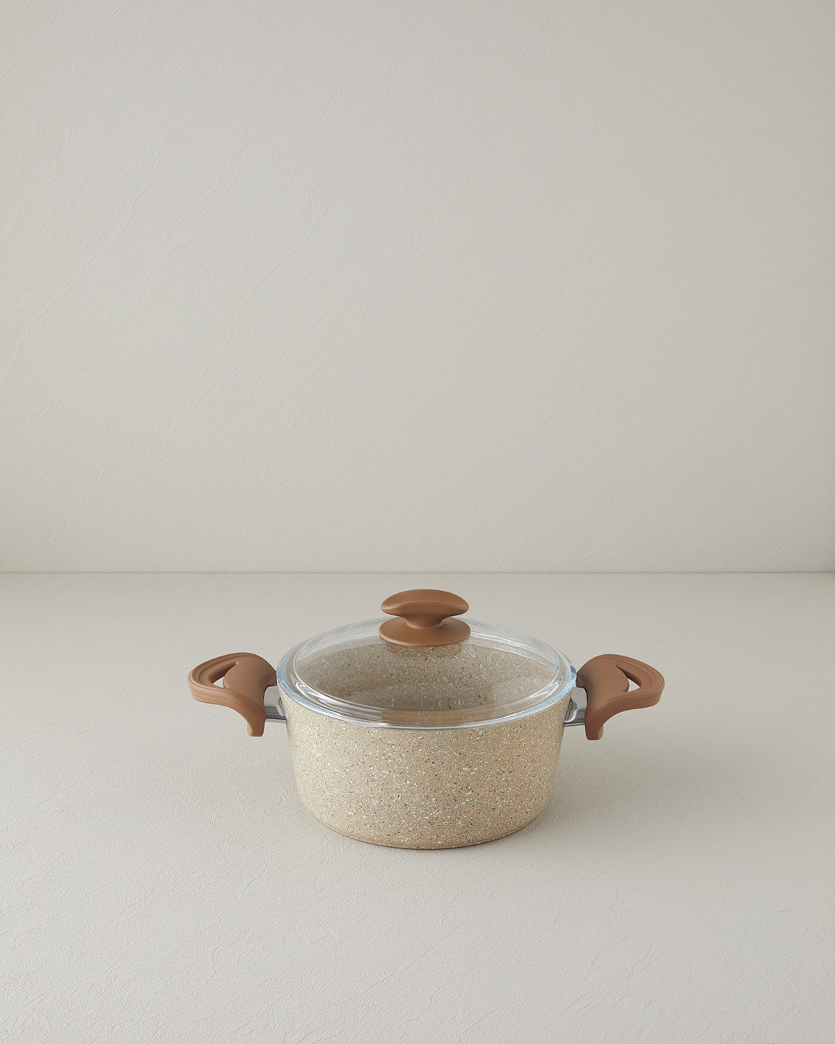 Mocha Aluminum 5 Pieces Pot Set 20-26-26 cm Brown (view 4)