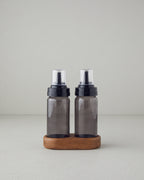 Saly Glass 2 pcs Oil Bottle 245 ml Anthracite