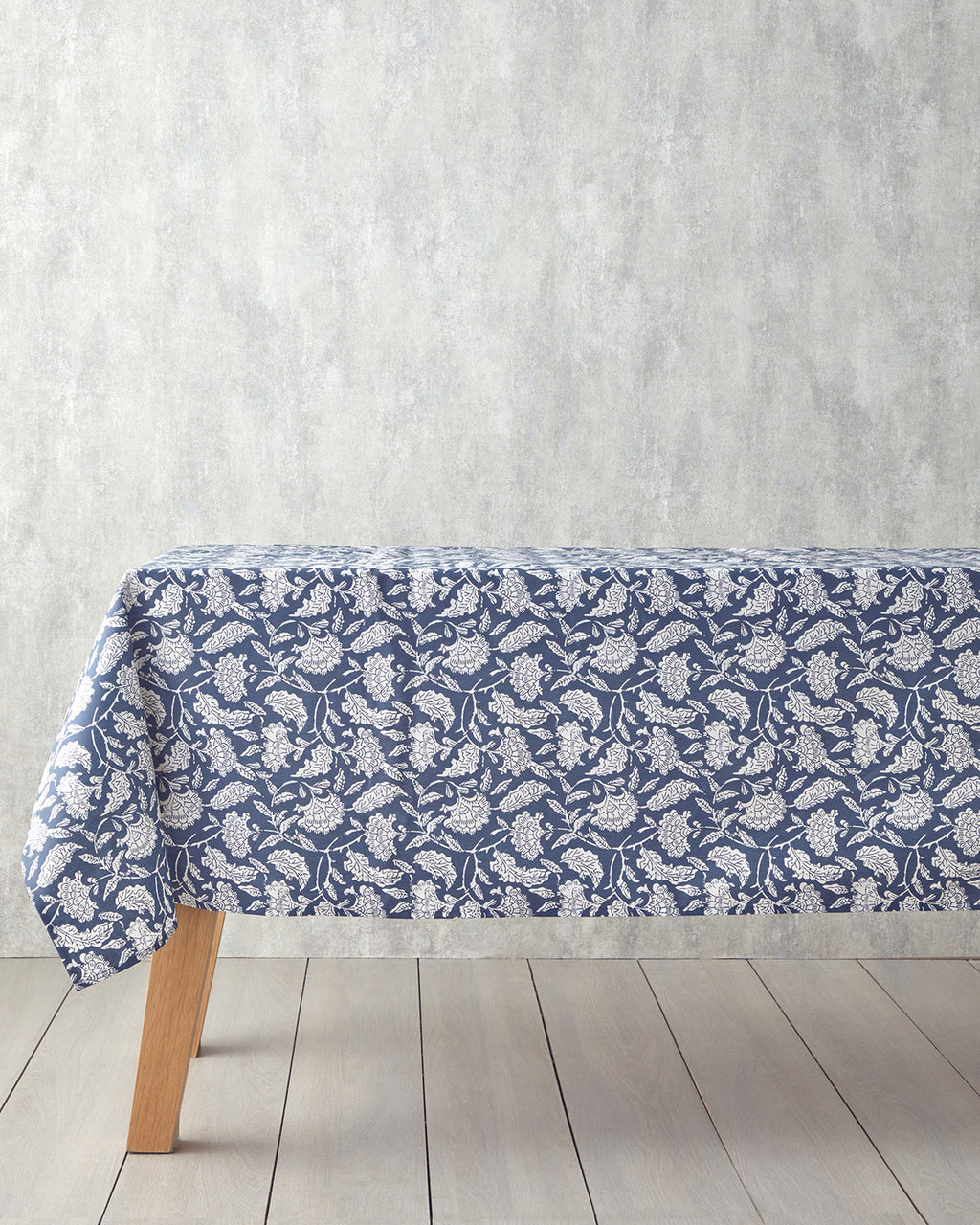 Cotton Polyester Waterproof Table Cloth 150x200 cm - Navy Blue