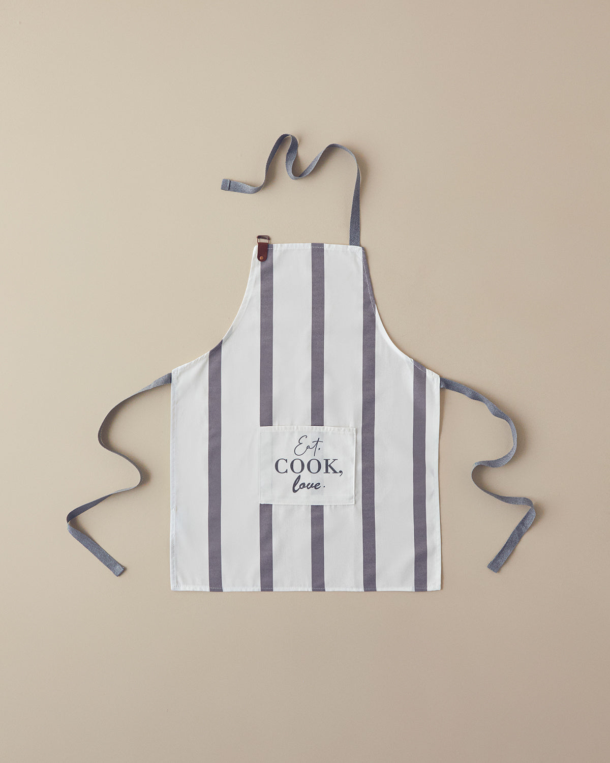 Cookery Cotton Polyester Kitchen Apron 70x55 cm White - Gray