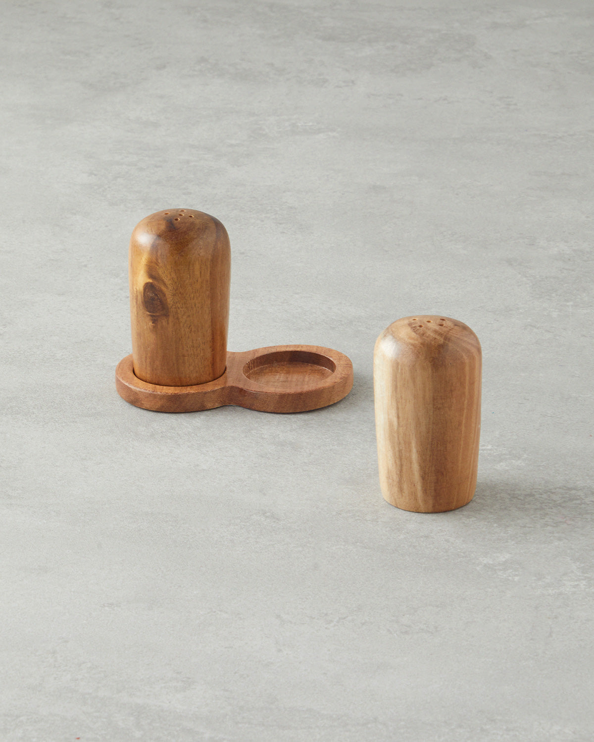 Acacia 2 pcs Salt and Pepper Shaker 11x9 cm Brown (view 2)