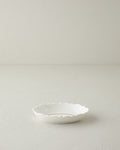 Retro Rosy New Bone China Rectangular Plate 17 cm White - Orange
