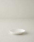 Retro Rosy New Bone China Rectangular Plate 17 cm White - Orange