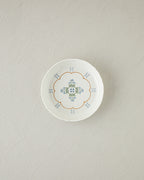 Retro Paisley New Bone China Deep Plate 19 cm White - Blue (view 2)