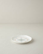 Retro Paisley New Bone China Cake Plate 18 cm White - Blue