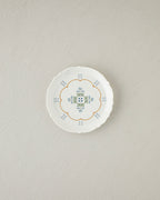 Retro Paisley New Bone China Cake Plate 18 cm White - Blue (view 2)