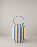 Colorful Striped Paper Thread Lantern 16x20x28 cm Blue