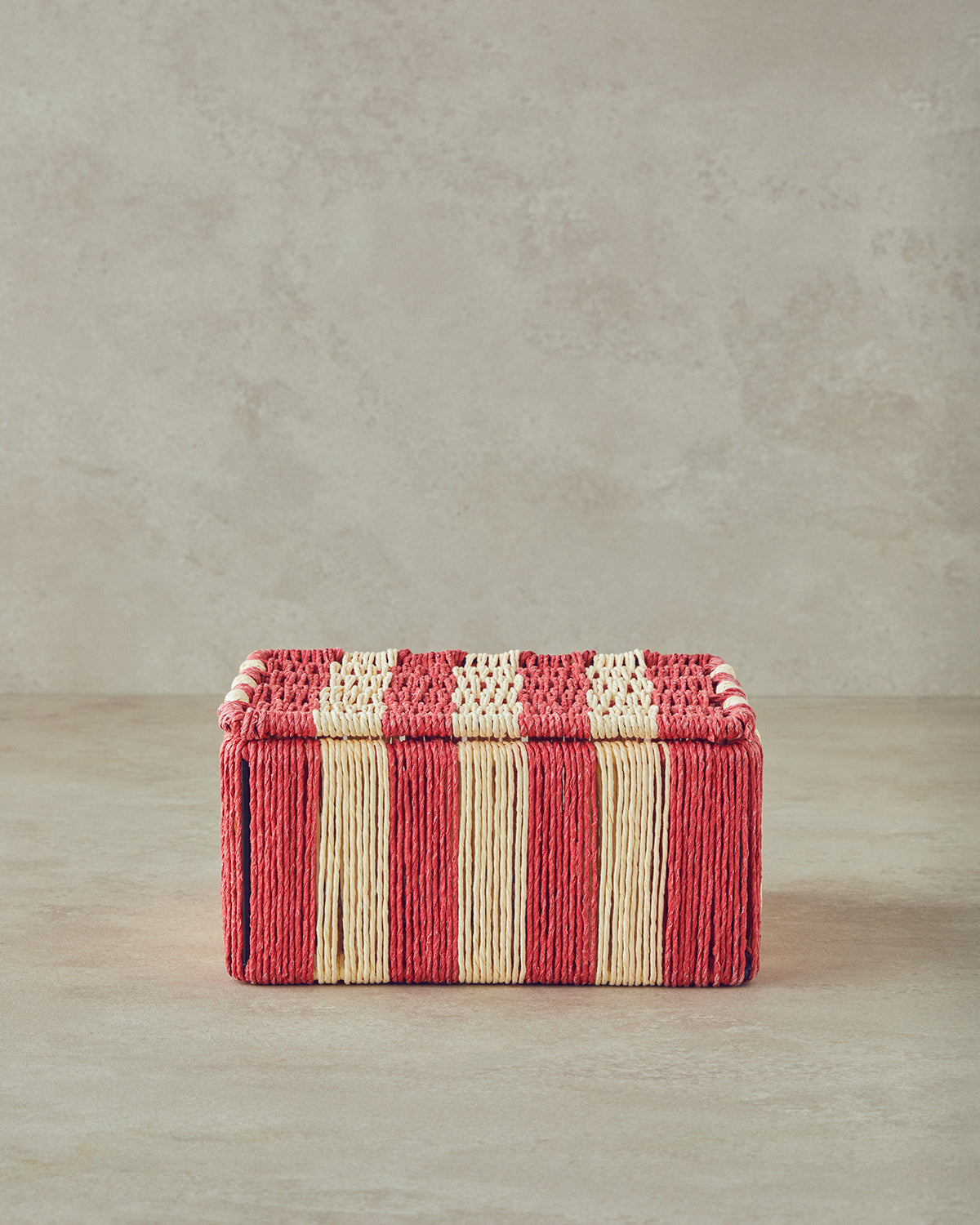 Colorful Striped Paper Thread Decorative Box (view 4)