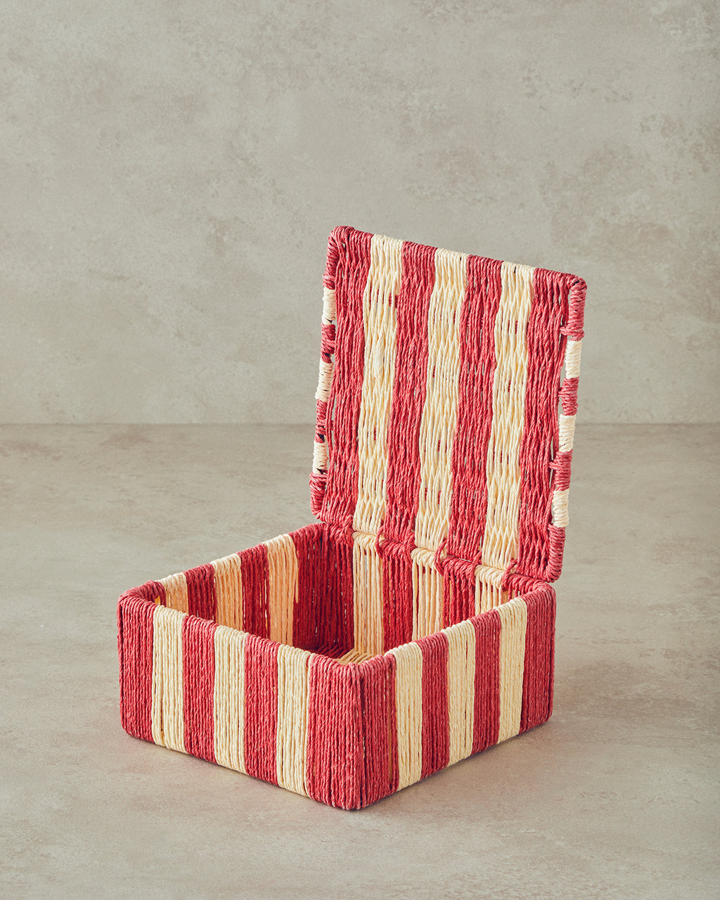 Colorful Striped Paper Thread Decorative Box (view 5)