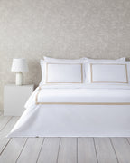 Modern Frame Embroidery Percale Super King Duvet Cover Set (view 7)