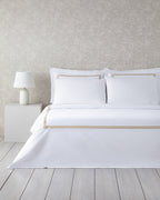 Modern Frame Embroidery Percale Super King Duvet Cover Set (view 8)