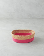 Colorful Lines Paper Thread Basket - Orange - 30x22x10 cm (view 2)
