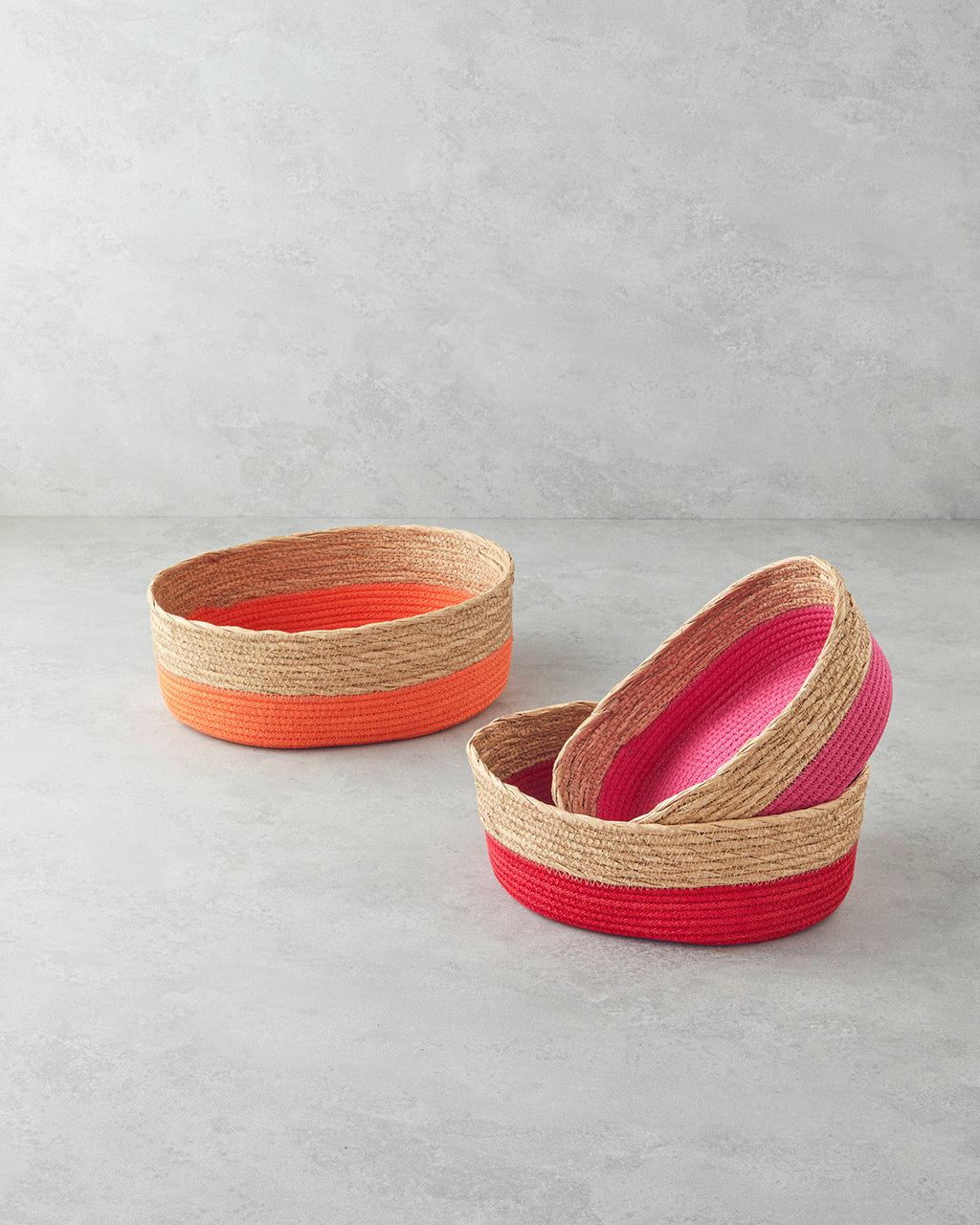 Colorful Lines Paper Thread Basket (view 4)