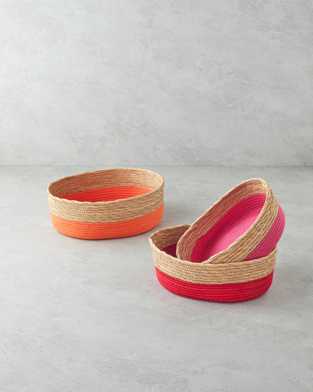 Colorful Lines Paper Thread Basket (view 4)