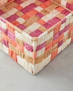Modern Square Paper Thread Basket - Brown - 22x22x10 cm (view 3)