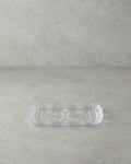 Diamond Glass Rectangular Plate 26x15 cm Transparent