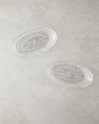Cross Glass 2 pcs Rectangular Plate 23x17 cm Transparent (view 2)