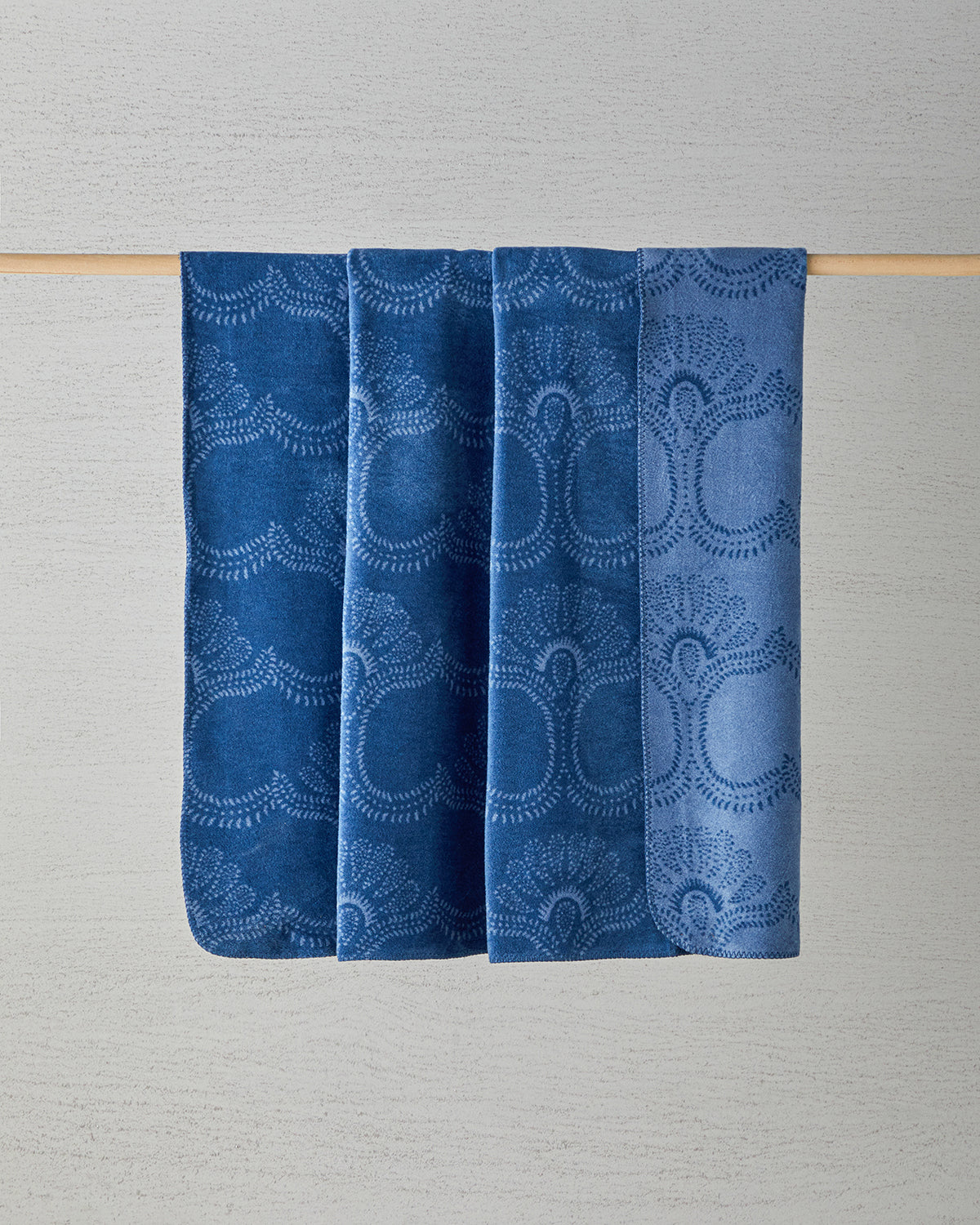 Spread Cotton Double Size Blanket 200x220 cm Blue