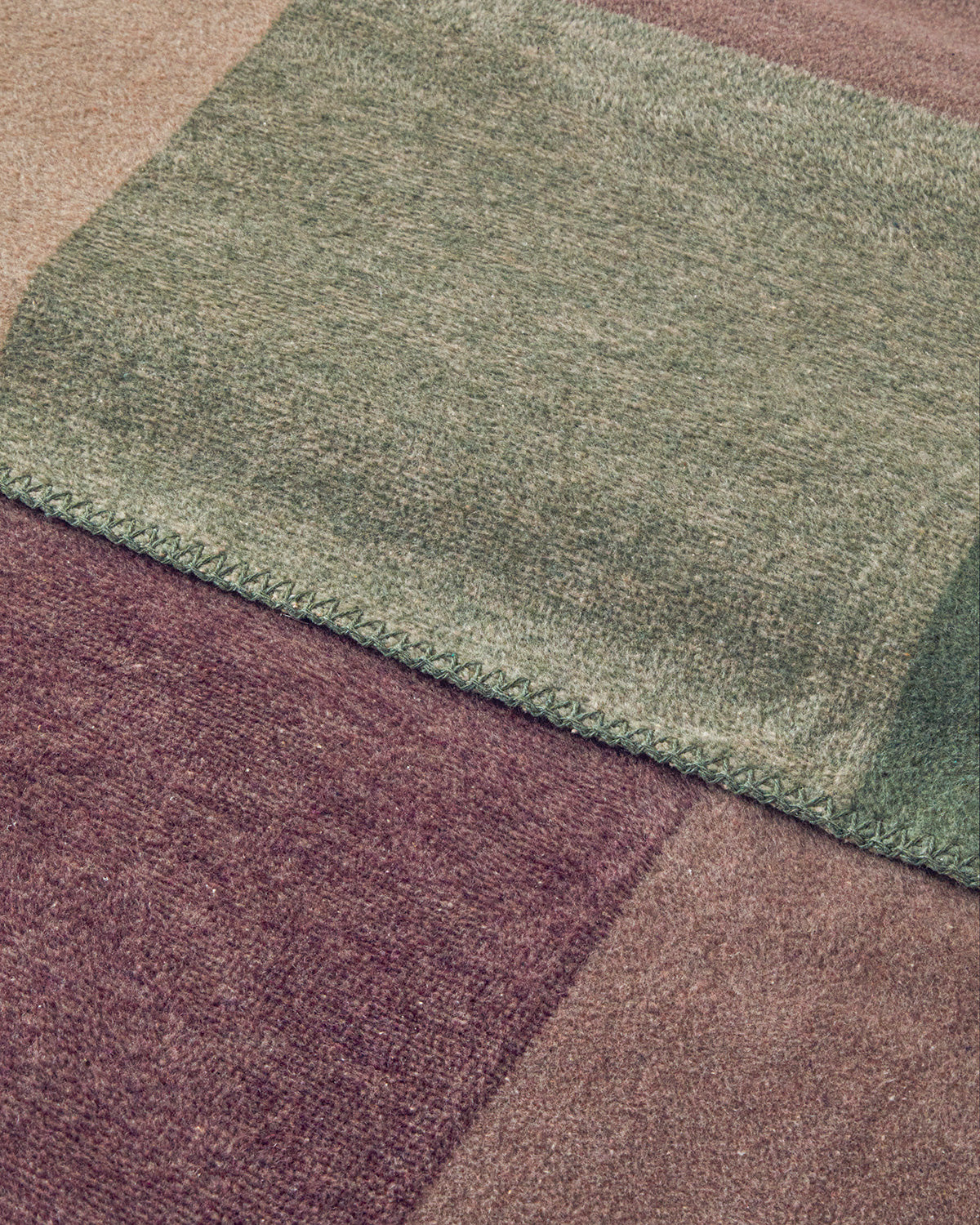 Block Cotton Blanket Beige (view 6)