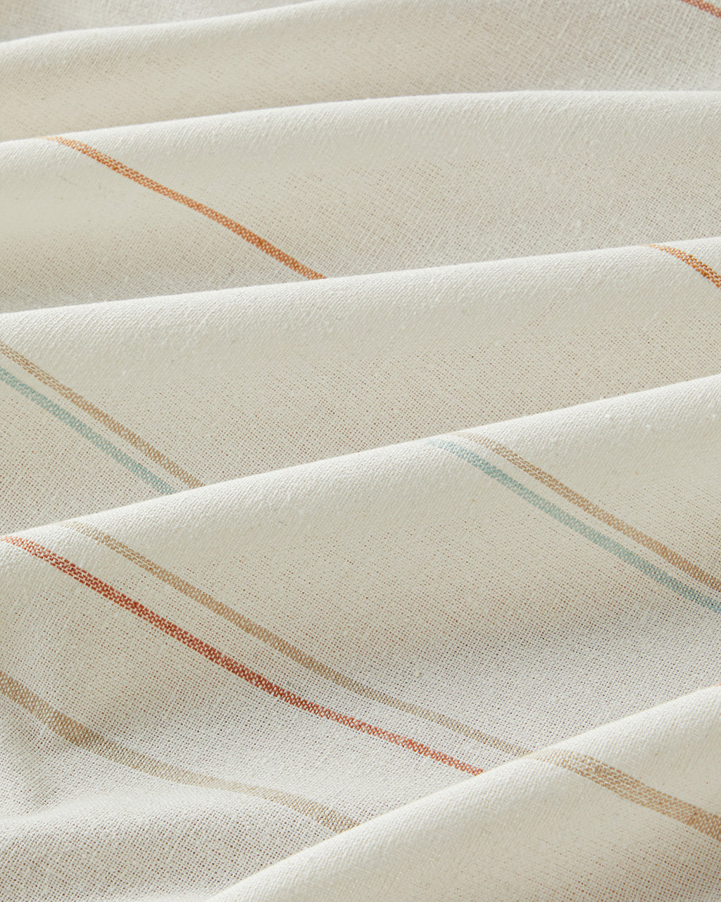 Tender Cotton Polyester Table Cloth 150x200 cm Cream - Blue (view 3)