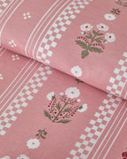 Cotton Duvet Cover Set Pink (view 4)