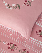 Cotton Duvet Cover Set Pink (view 5)